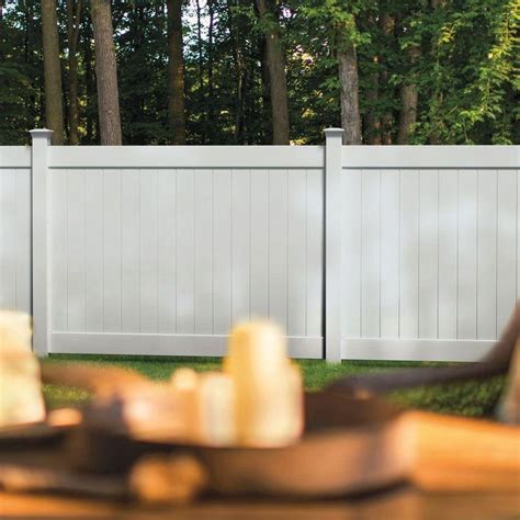 Veranda Linden 6 Ft H X 8 Ft W White Vinyl Pro Privacy Fence Panel 73013028 The Home Depot