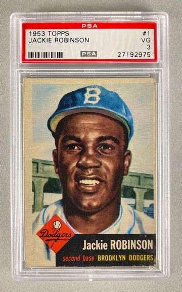 Topps Jackie Robinson Psa Matthew Bullock Auctioneers