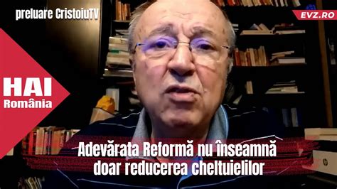 Adevărata Reformă nu înseamnă doar reducerea cheltuielilor YouTube