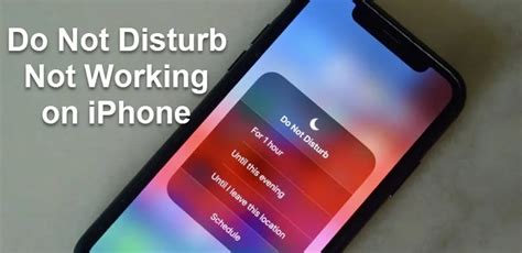 Top Ways To Fix Do Not Disturb Not Working In Ios