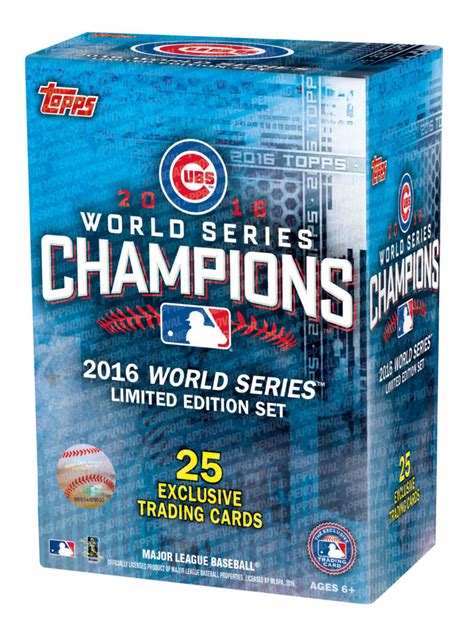 2016 Topps Chicago Cubs World Series Champions Box Set