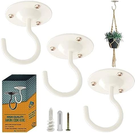 Hangman Products Indoor Outdoor Elephant Hook Ceiling Hanger White