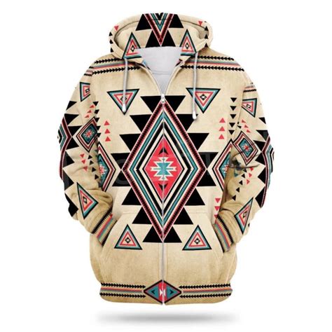 Native American Fleece Jacket Wolf Stuff