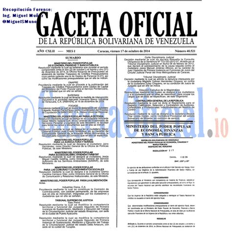 2014 Gaceta 40521 Resolución TSJ Sala Plena Se modifica la