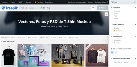 Mockup Camiseta Las 50 Mejores Plantillas PSD Para Camisetas