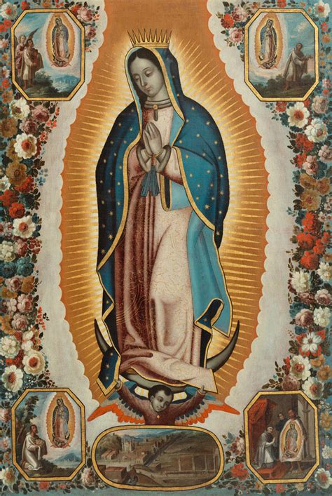 Virgin Of Guadalupe Virgen De Guadalupe Circa By Antonio De