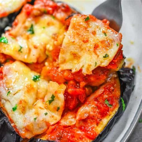 Cheesy Eggplant With Marinara Cooktoria