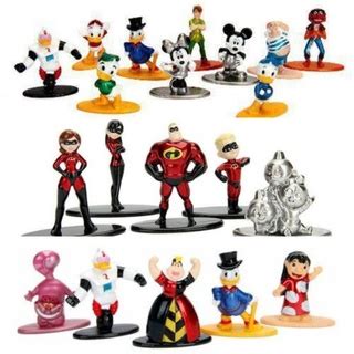 Boneco Disney Miniaturas Em Metal Nano Metalfigs Cm Cole O Escolha