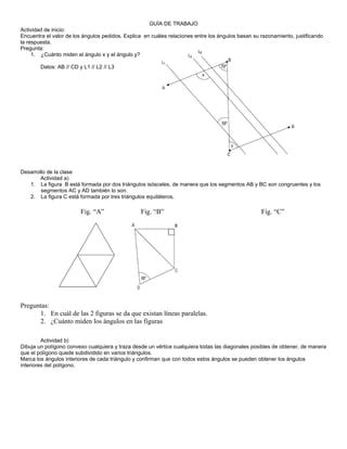 GuíA N 2 De áNgulos En TriáNgulos Y CuadriláTeros PDF