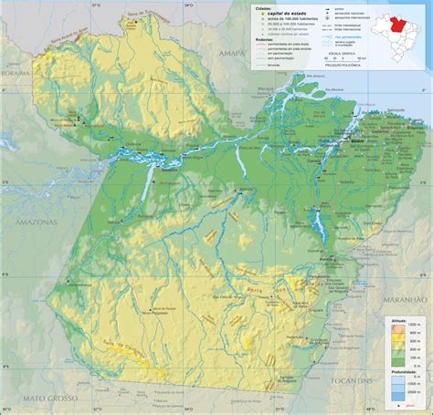 Mapa Relevo Do Paraná LIBRAIN