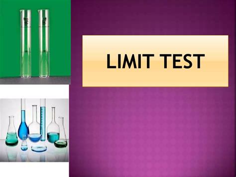 Limit Test Ppt