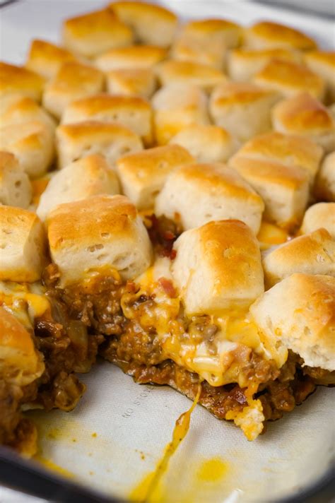 Bacon Cheeseburger Biscuit Casserole Is An Easy Ground Beef Dinner