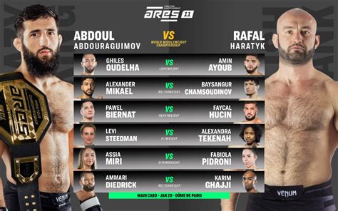 ARES 11 TV combats horaires tout savoir sur lévénement MMA CNEWS