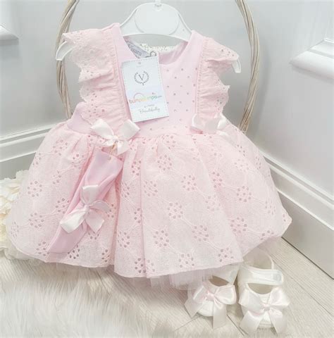 Baby Girls Pink Dress Set with Frills | Baby Summer Dress | Bumpalumpa