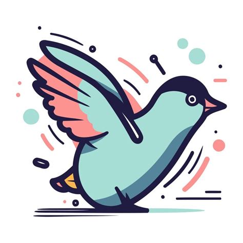 Premium Vector Pigeon With Wings Vector Illustration Of A Bird In