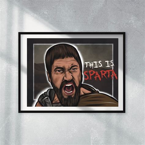 300 Movie Poster Digital Download This Is Sparta Wall Art T Idea