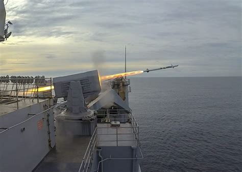 U S Navy Successfully Tests Upgraded RAM Missile