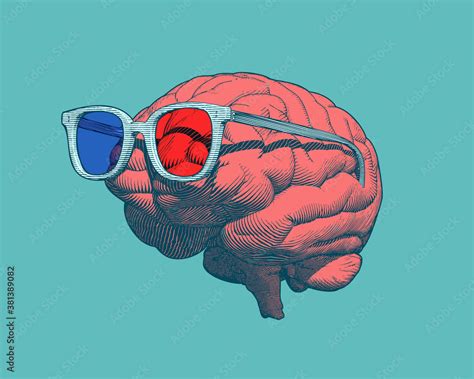 Brain Wearing Glasses