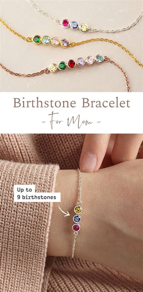 Birthstone Bracelet For Mom In Moms Bracelet Diy Bracelets For