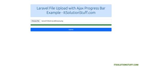 Laravel File Upload With Progress Bar Example Itsolutionstuff