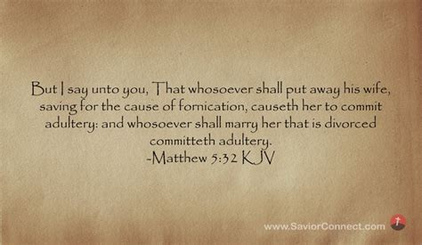 Matthew 5 32 Kjv