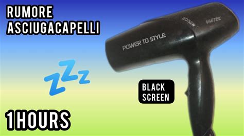 Rumore Di Asciugacapelli Black Screen Suoni Rilassanti Hair Dryer