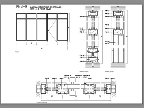 Mampara En AutoCAD Descargar CAD Gratis 48 85 KB Bibliocad