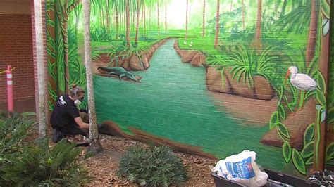 Murals Beautify The Walls Of Middle School In Wellington