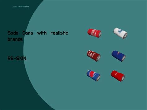 Realistic Soda Can Brands Addon Half Life Moddb