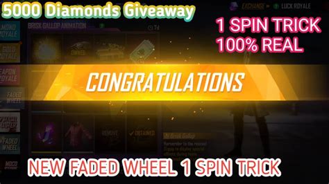 Faded Wheel Free Fire Brand New Arrival Animation Faded Wheel Brisk