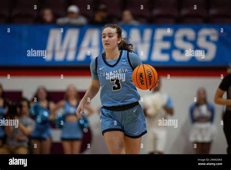 Blacksburg Va Usa 20th Mar 2024 Columbia Lions Guard Cecelia