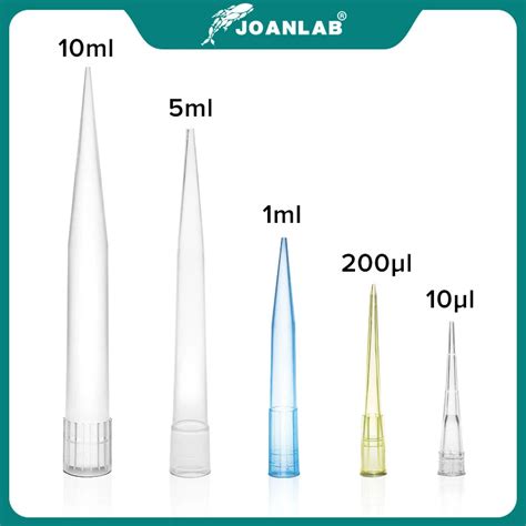 Lab 10ul 200ul 1000ul 5ml 10ml Pp Plastic Pipette Tips For