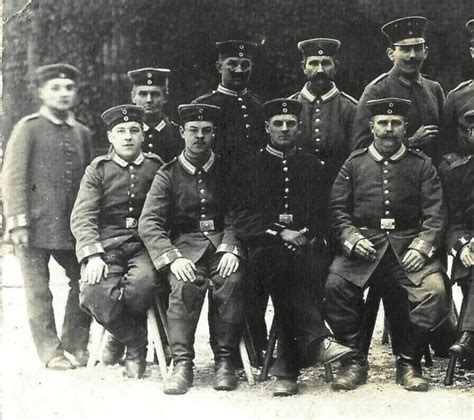 Ww1 Military Photo Postcard Imperial German Army Soldiers Posing Rifles