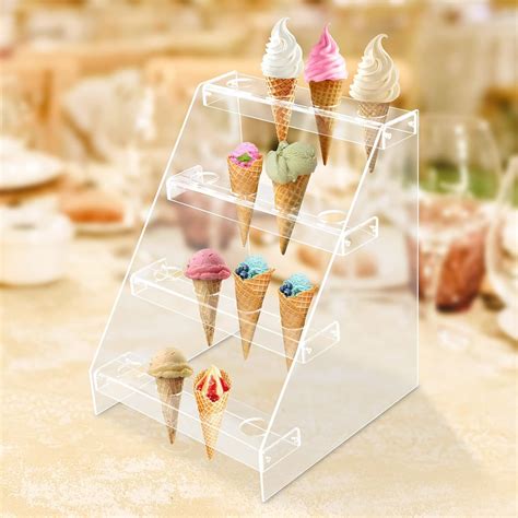 Amazon Yiyibyus Clear Acrylic Ice Cream Cone Holder Cone