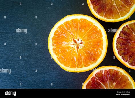 Sliced Blood Orange Texture Citrus Background Cut Ripe Juicy Sicilian