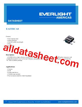 Eaitrca Datasheet Pdf Everlight Electronics Co Ltd