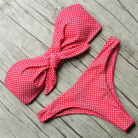 Sexy Swimsuit 2018 Off Shoulder Brazilian Bikini Thong Swimwear Women