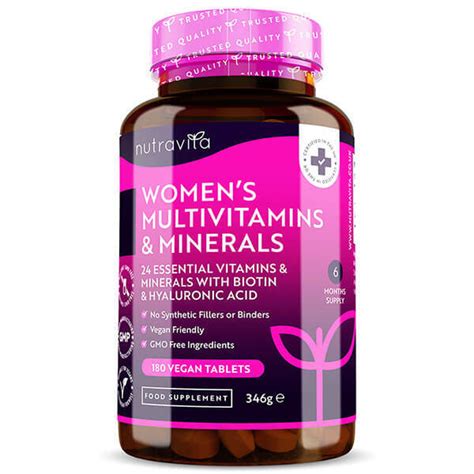 Nutravita Women S Multivitamins With Biotin 180 Vegan Tabs Health Superdrug