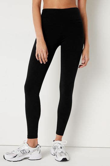 Buy Victoria S Secret Pink Cotton High Waist Full Length Leggings From The Victoria S Secret Uk