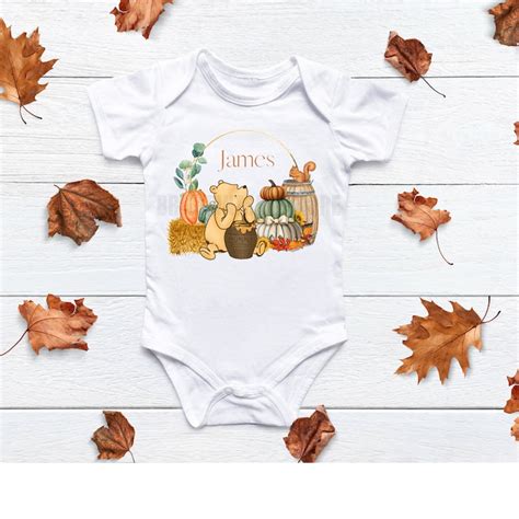 Classic Winnie The Pooh Fall Pumpkins Watercolor PNG Etsy