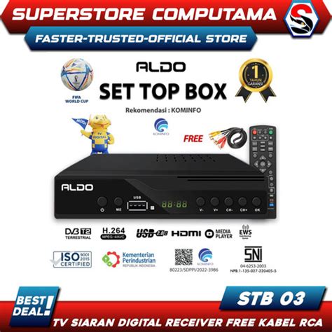 Promo Set Top Box Aldo TV Digital Receiver Full HD STB Rekomendasi