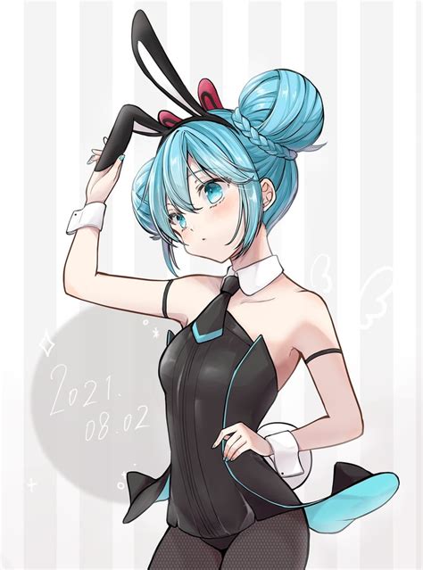 Hatsune Miku And Bicute Bunnies Miku Vocaloid Drawn By Nagitofuu