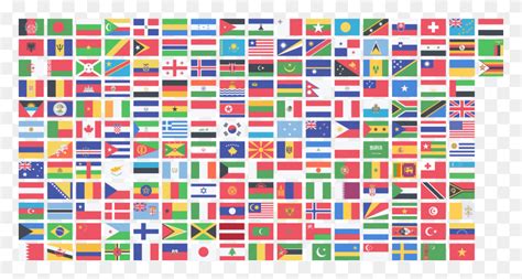 Big Image All Countries Flag, Pattern, Text, Alphabet HD PNG Download ...