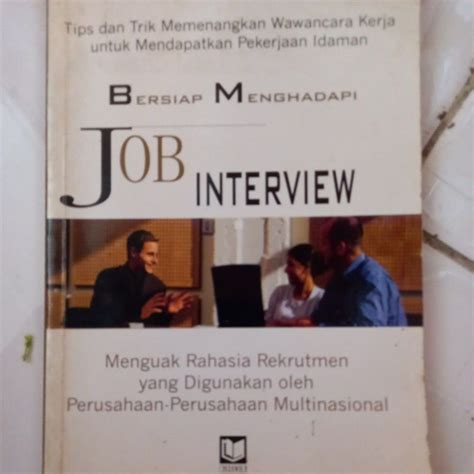 Jual Buku Bersiap Menghadapi Job Interview Shopee Indonesia