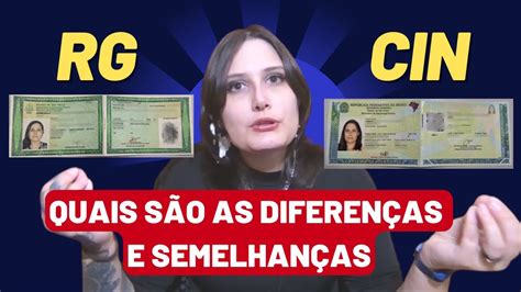 QUAL A DIFERENÇA ENTRE O RG E CIN NOVA IDENTIDADE DESCUBRA TUDO