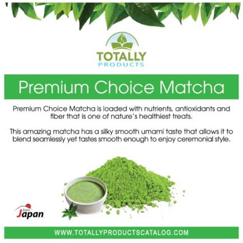 Totally Products Organic Tasty Matcha Japanese Green Tea Powder Unit