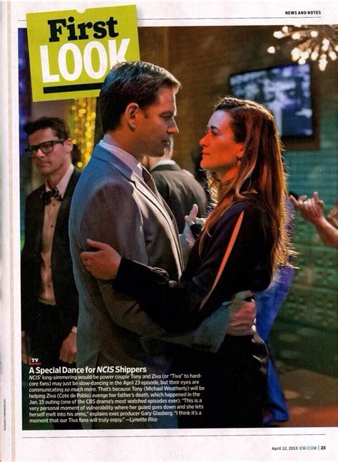 Ncis Tony Dinozzo Played By Michael Weatherly With Ziva David Played