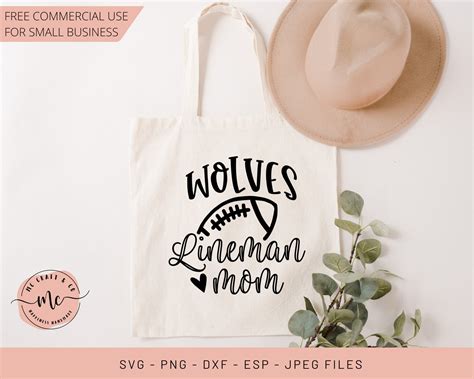 Lineman Football Svg Football Mom Lineman Svg Wolves Svg Etsy