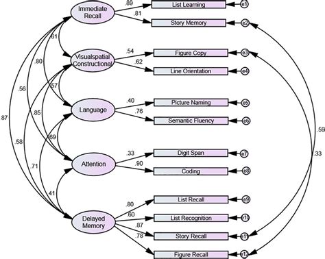 The Rbans Five Factor Model Using Amos 220 Graphics Download