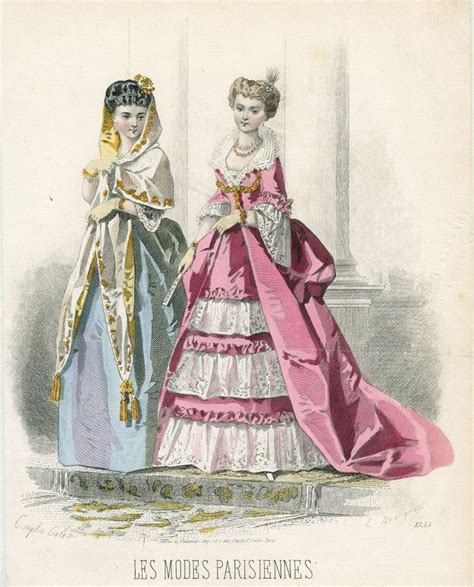 Les Modes Parisiennes 1869 Fashion Plates Fashion History Timeline